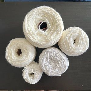 White yarn lot